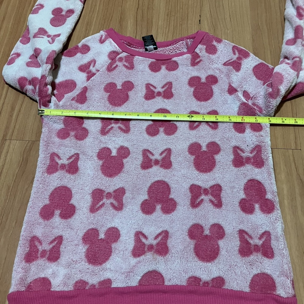 Disney Mickey Mouse Polyester Pink/white Sweater Women Extra Small - Picture 12 of 13